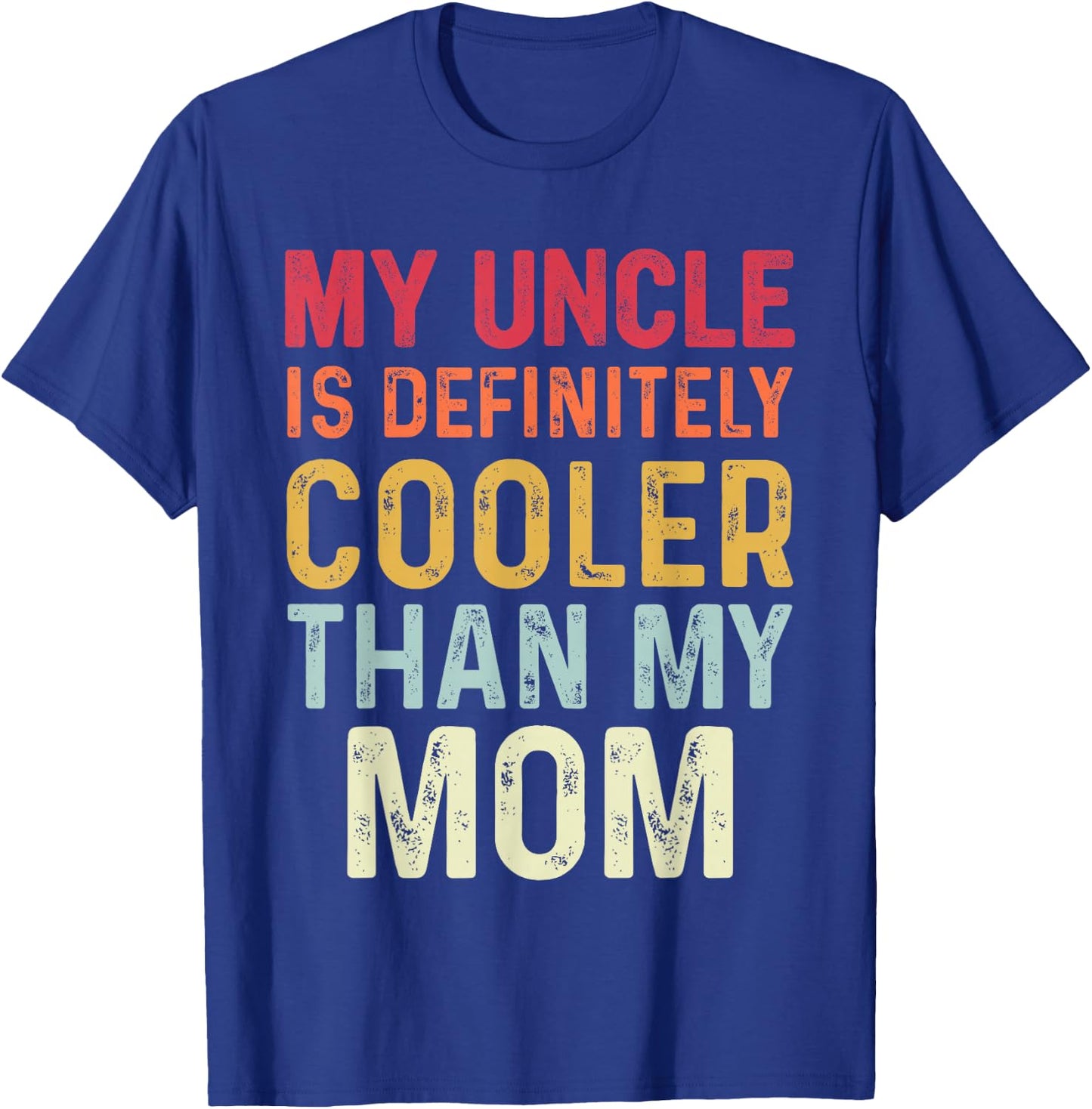 I Love My Uncle Vintage Kids Uncle Niece Nephew Funny Black S T-Shirt - T-Shirt | Royal