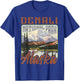 Denali USA National Park Vintage Alaska Outdoors Retro T-Shirt - T-Shirt | Royal