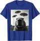Funny Graphic Costume Weird Cute Capybara Selfie UFO T-Shirt - T-Shirt | Royal