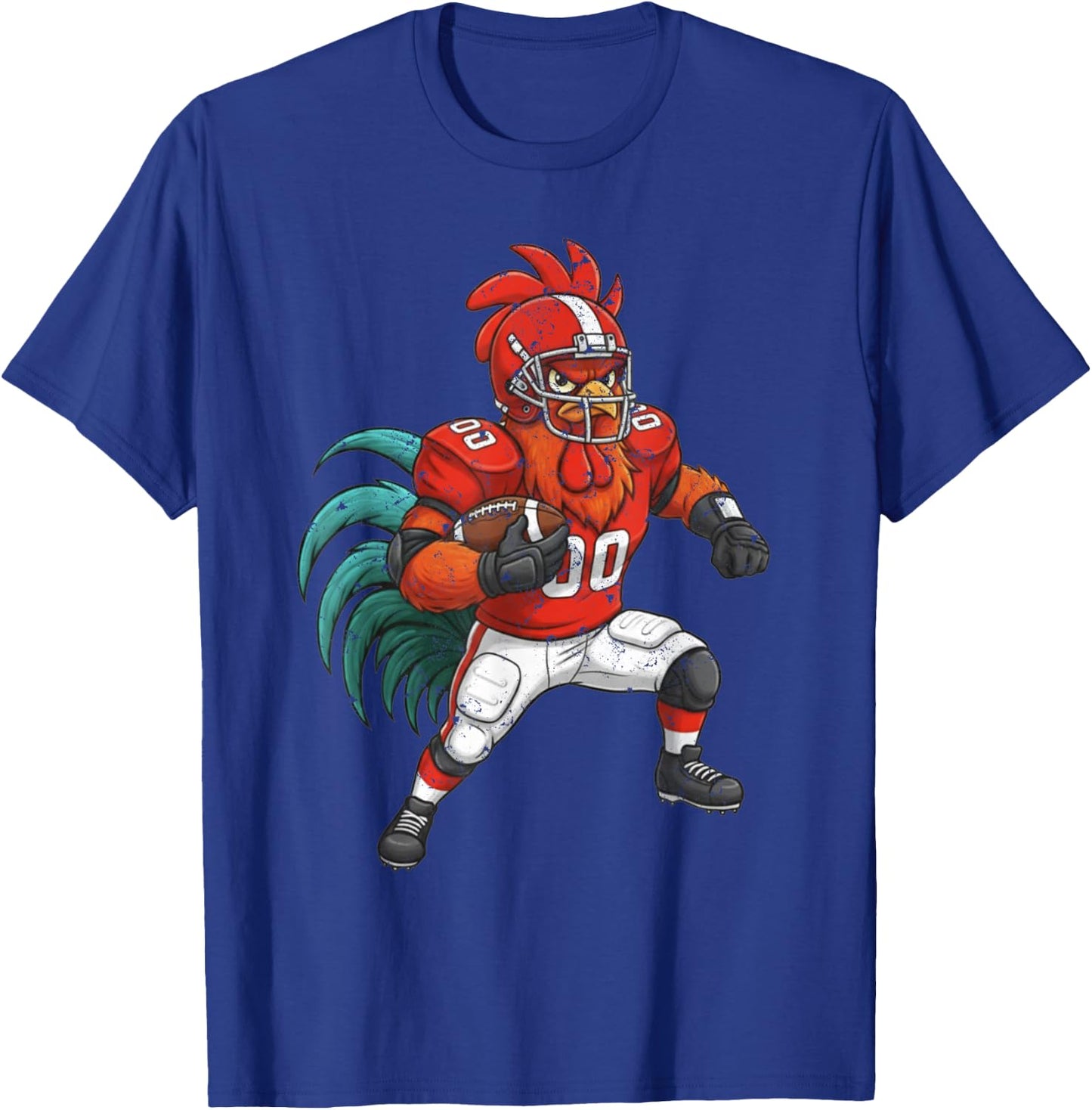 Funny Chicken American Football Humor. Fun Football T-Shirt - T-Shirt | Royal