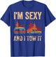 I'm Sexy And I Tow It Bigfoot Camp Trees Hike Hiking Camping T-Shirt - T-Shirt | Royal