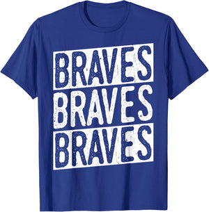Braves Vintage Braves T-Shirt - T-Shirt | Royal