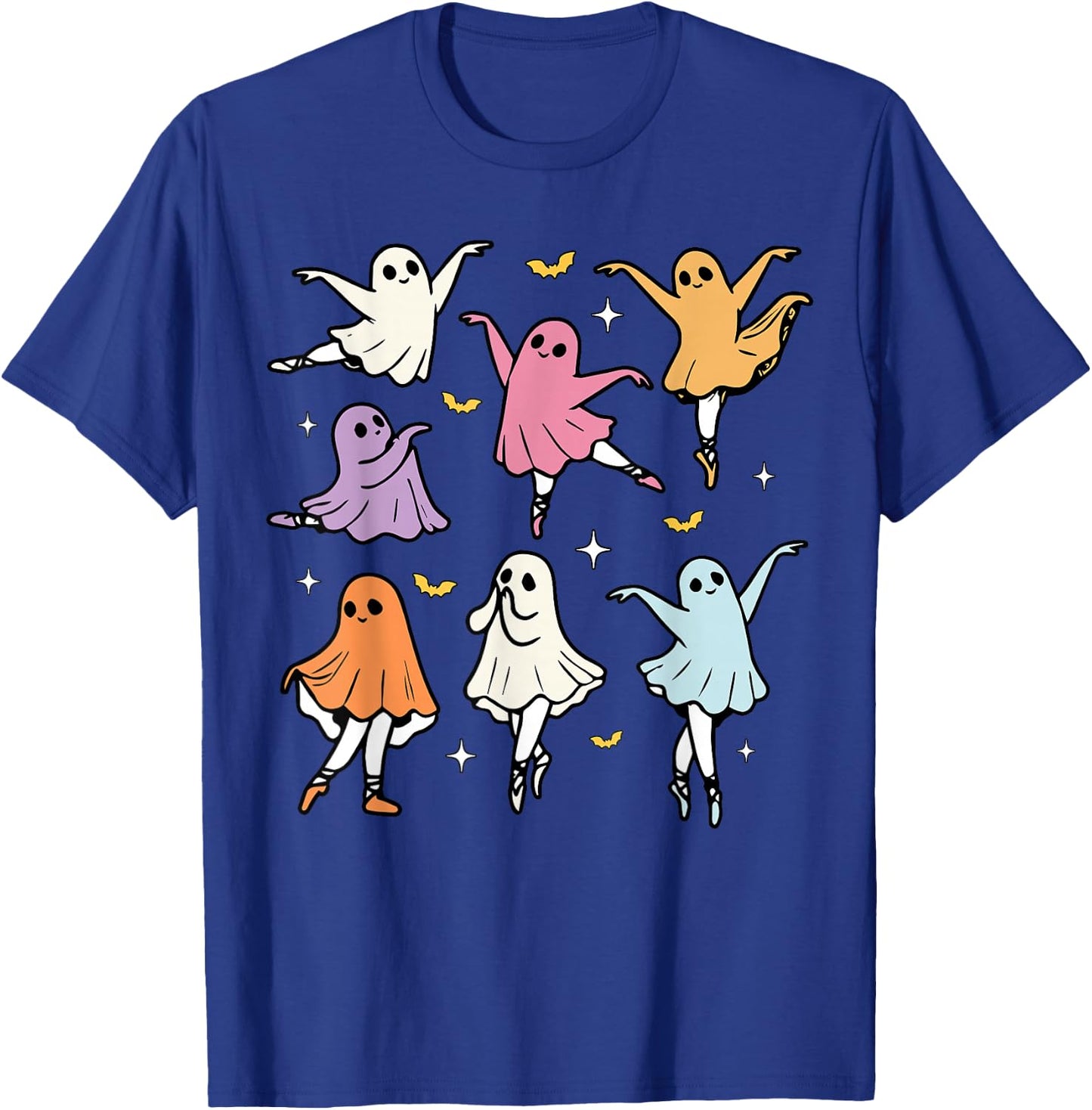 Ballet Ghost Ballet Dancer Spooky Dance Teacher Halloween T-Shirt - T-Shirt | Royal