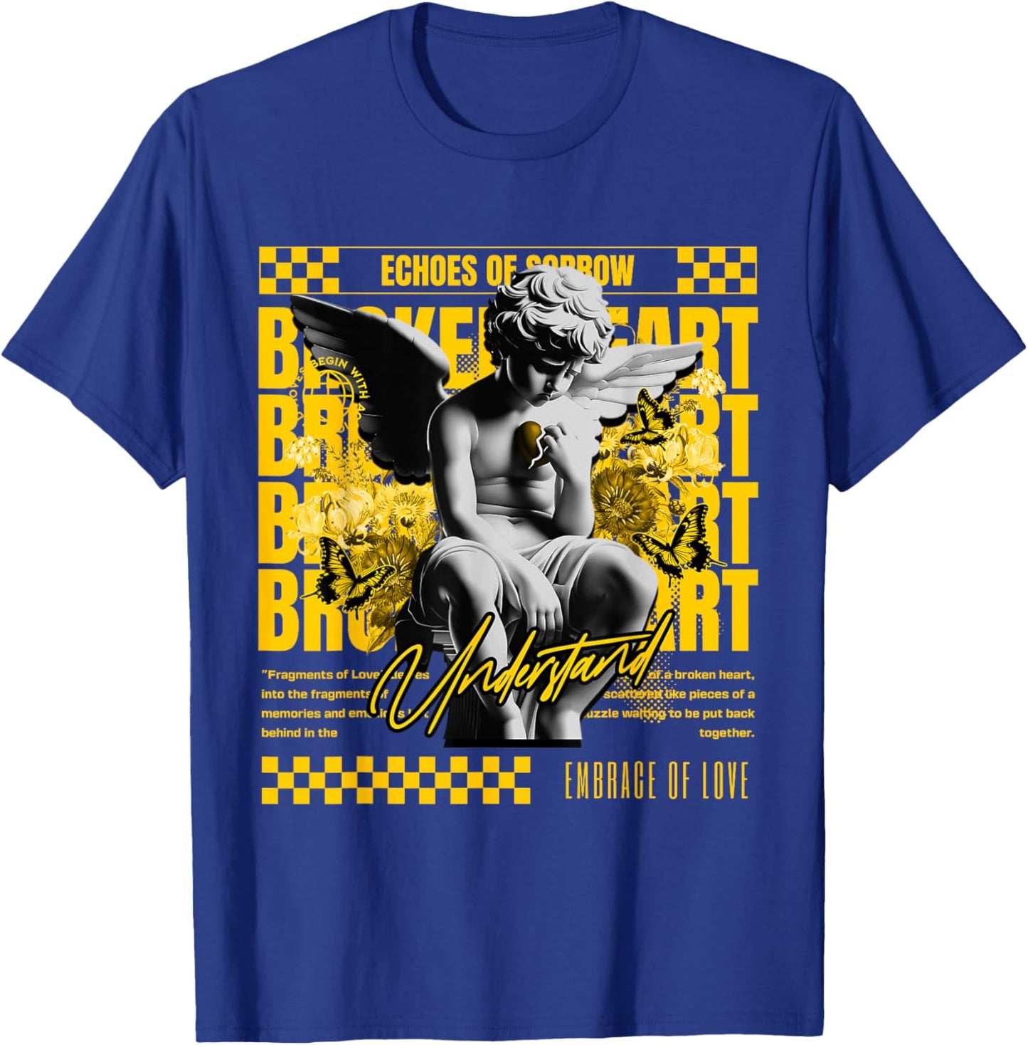 Broken Heart Vivid Sulfur 4s Matching Women T-Shirt - T-Shirt | Royal