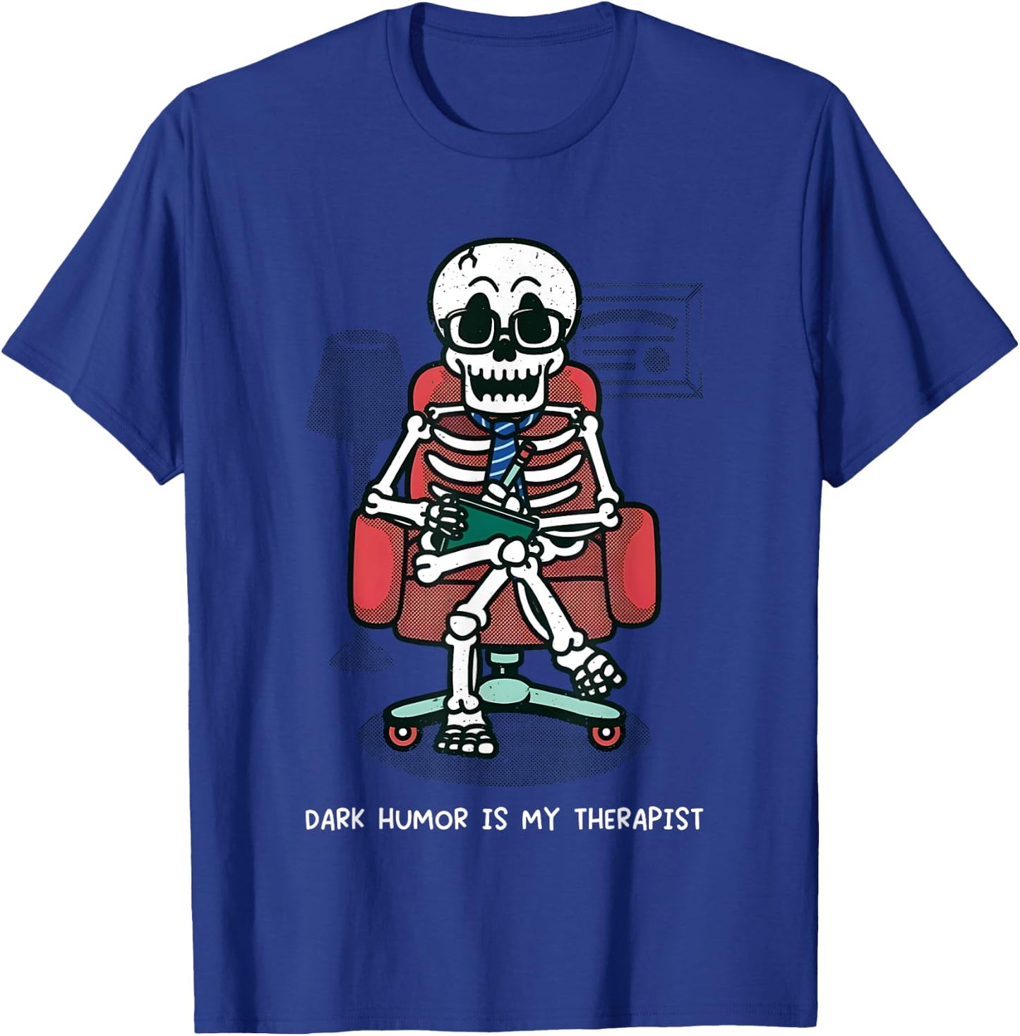 Dark Humor Is My Therapist T-Shirt - T-Shirt | Royal