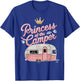 Princess Of Camper Camping Van Trailer RV a Women Kids Girls T-Shirt - T-Shirt | Royal