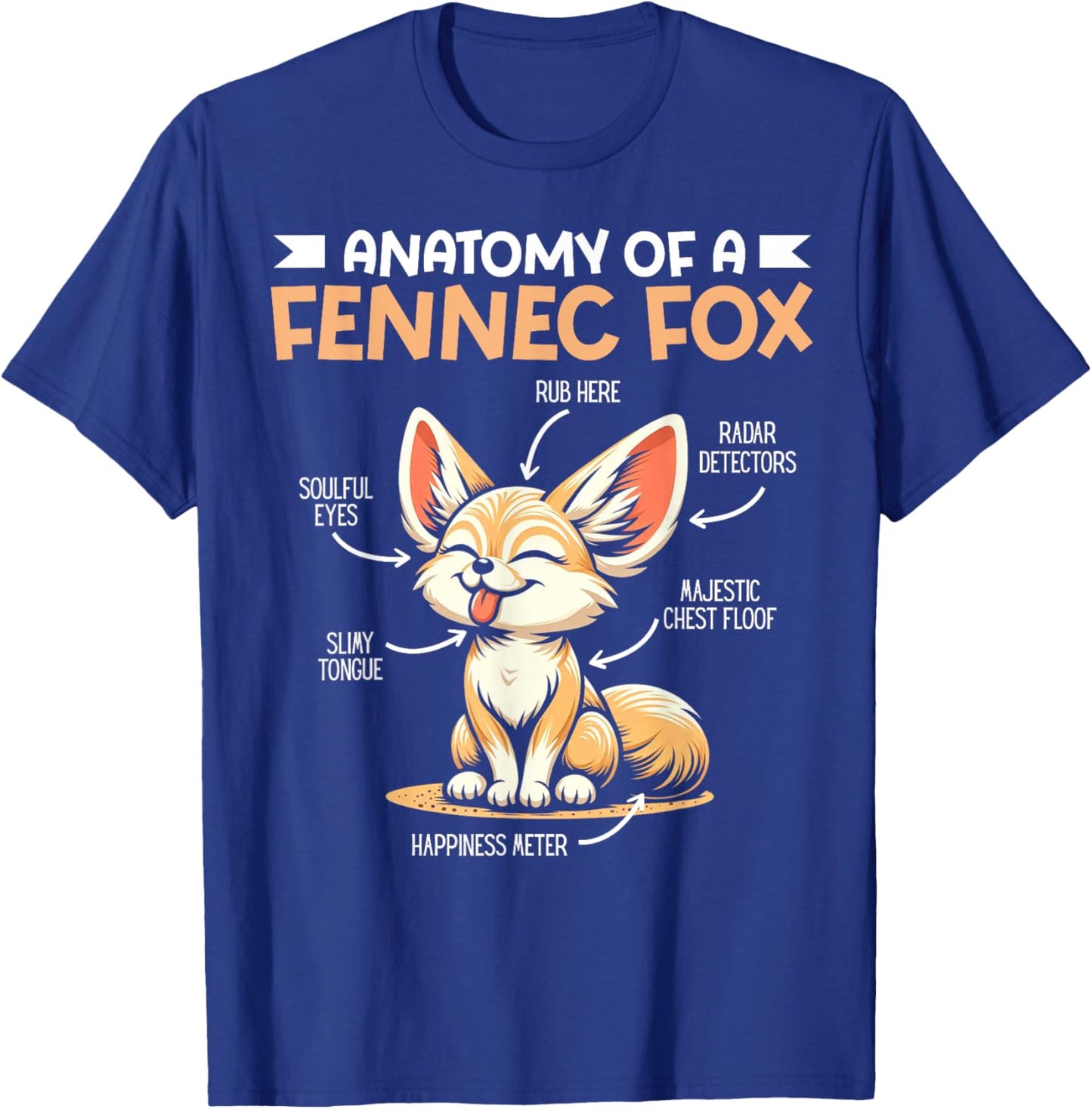 Anatomy Of A Fennec Fox Lover Fennec Fox Art Wild Animals T-Shirt - T-Shirt | Royal