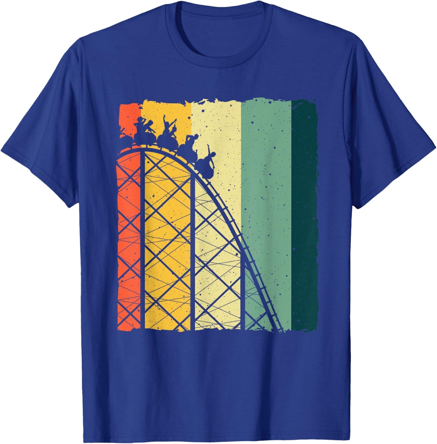 Vintage Roller Coaster Design Women Roller Coaster T-Shirt - T-Shirt | Royal