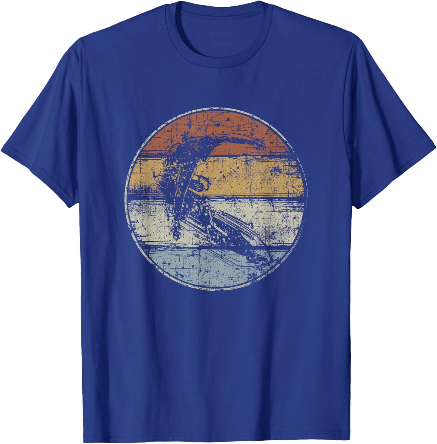 Surfer Vintage Surfing Surf Camp T-Shirt - T-Shirt | Royal