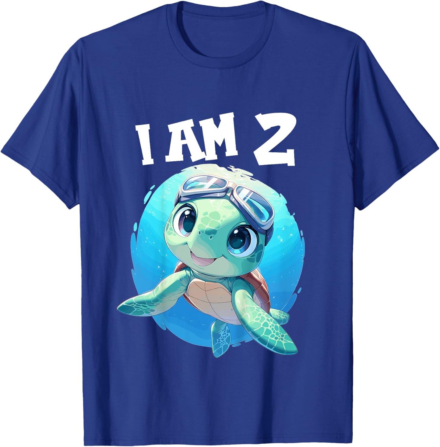 2 Years old 2 birthday Sea Turtles Boy Girl Sea Turtle T-Shirt - T-Shirt | Royal