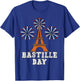 Bastille Day French Flag Eiffel Tower Firecracker 14th July T-Shirt - T-Shirt | Royal