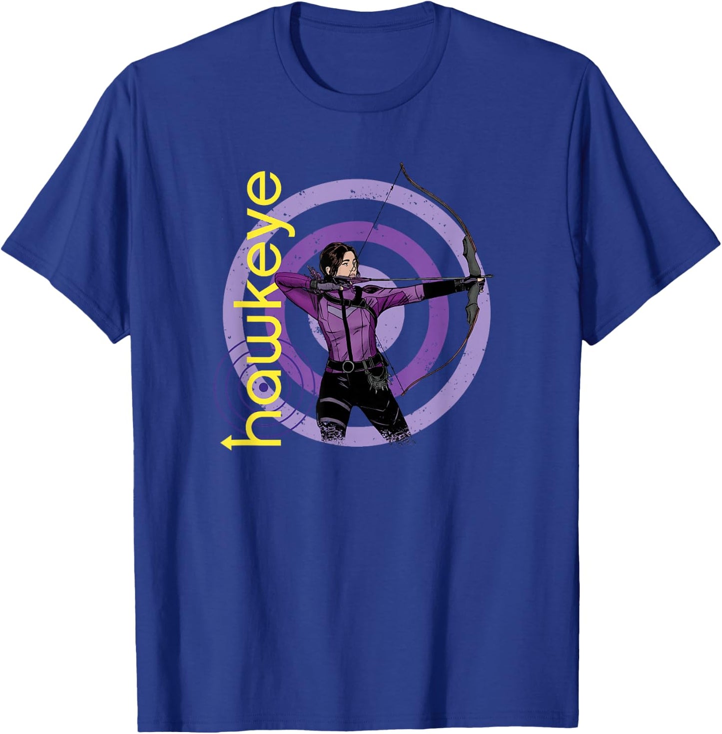 Marvel Hawkeye Kate Bishop On Target T-Shirt - T-Shirt | Royal