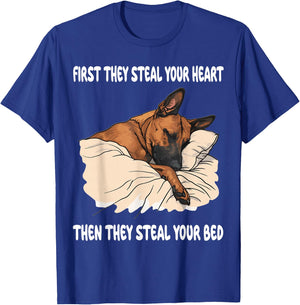 Belgian Malinois Sleeping Pajamas Nightgown T-Shirt - T-Shirt | Royal