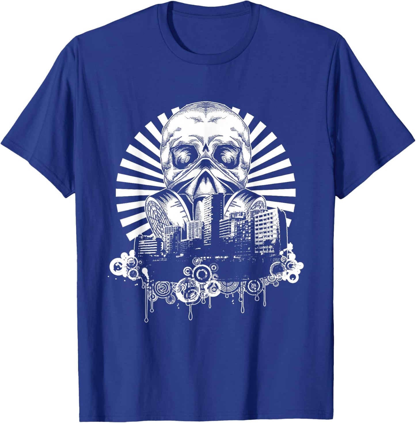 Graffiti Art Urban Skull Gas Mask Graffiti Artist Rap Gift T-Shirt - T-Shirt | Royal