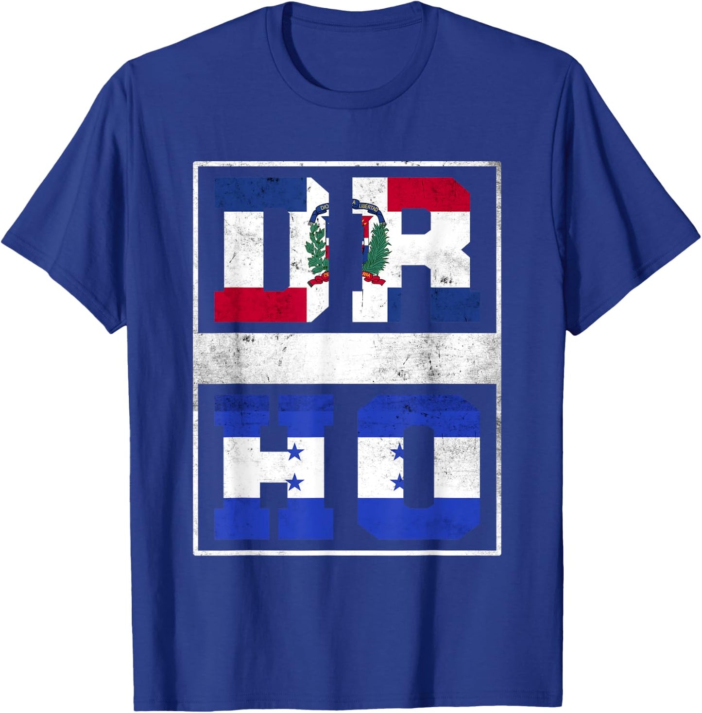 Dominican Republic and Honduras Mix Dominicana Honduran T-Shirt - T-Shirt | Royal