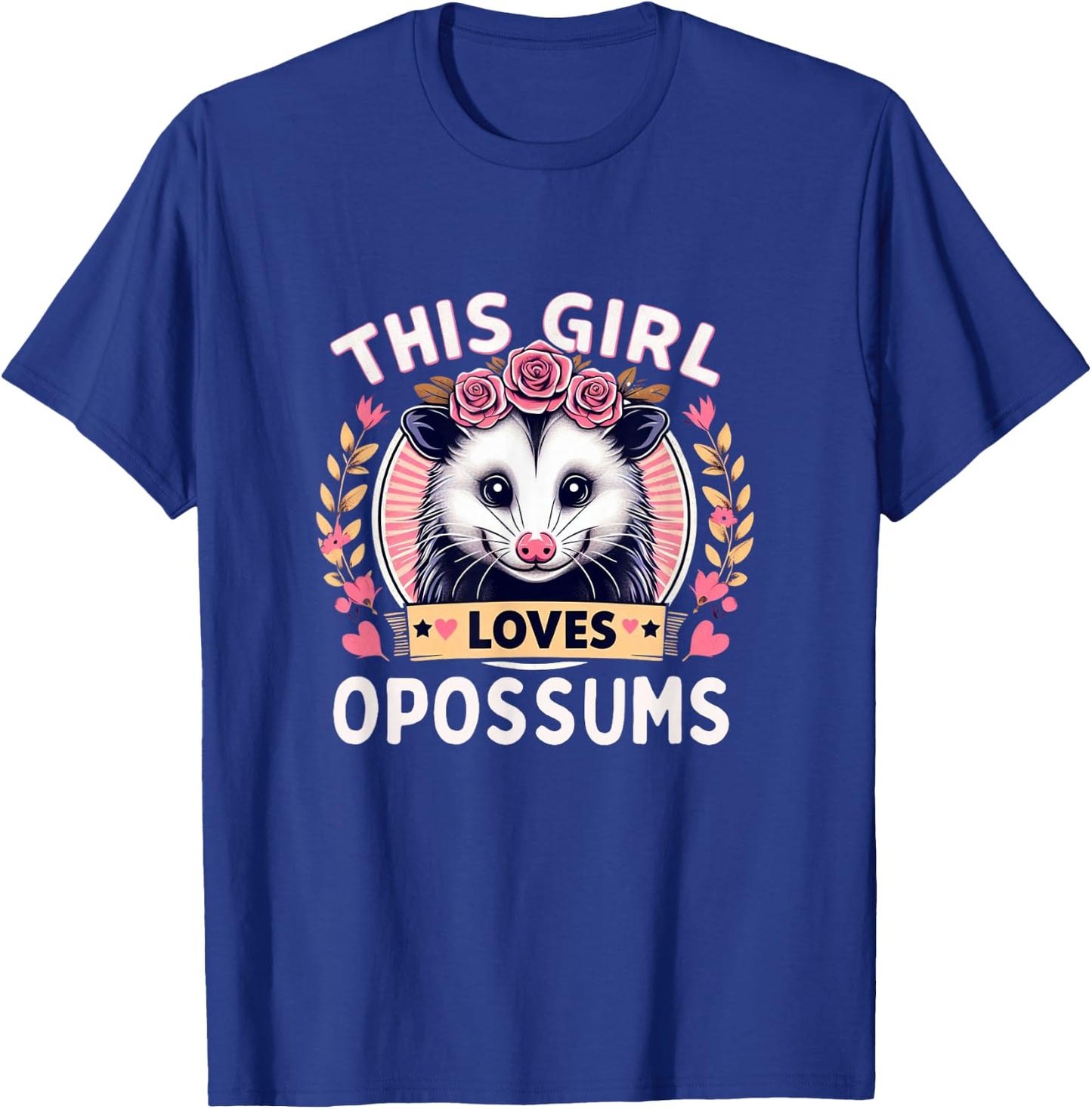 Opossum Shirt Girls Opossum Lover Opossums T-Shirt - T-Shirt | Royal