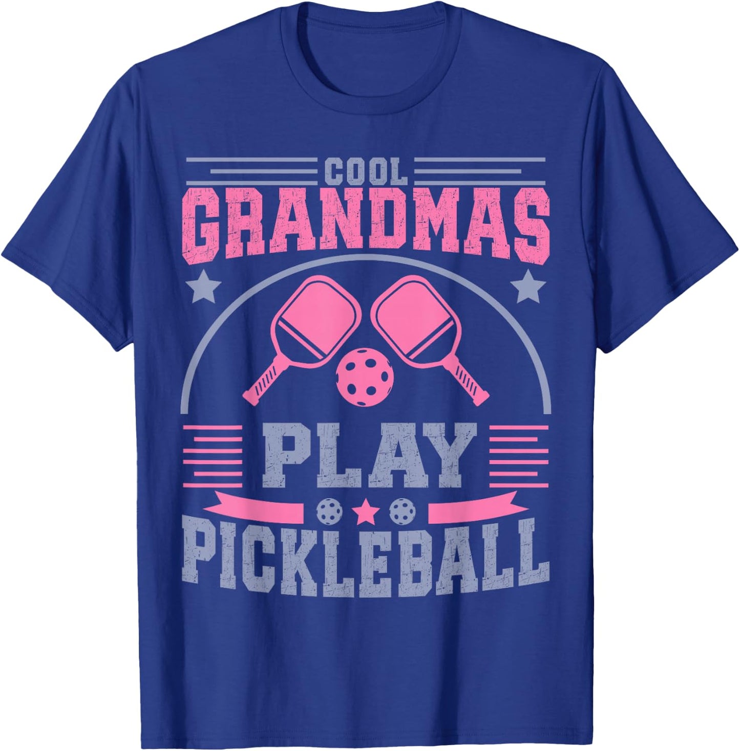 Cool Grandmas Play Pickleball Player Women T-Shirt - T-Shirt | Royal