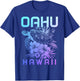 Oahu Hawaii Sea Turtle Hawaiian Surfer Souvenir T-Shirt - T-Shirt | Royal