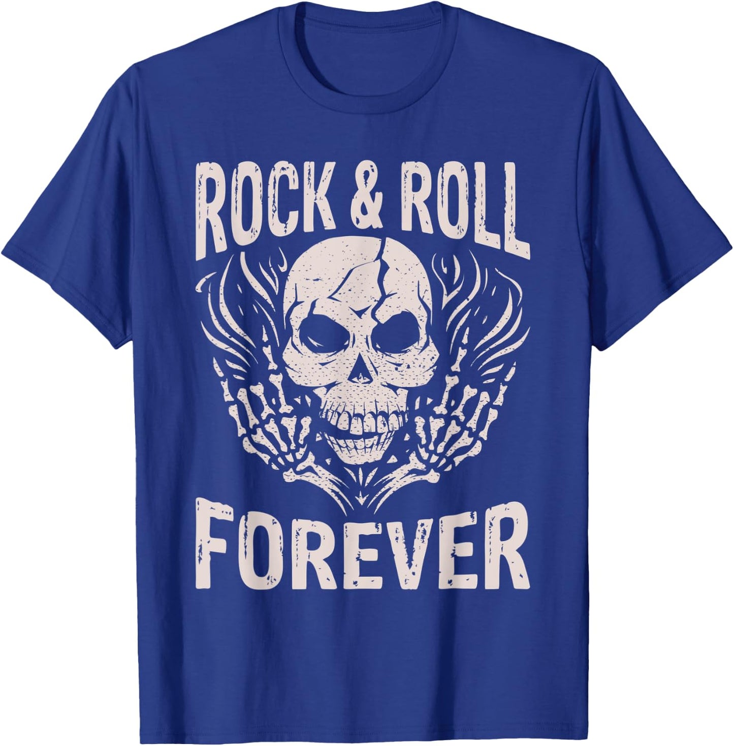 Rock and Roll Forever Rocker T-Shirt - T-Shirt | Royal