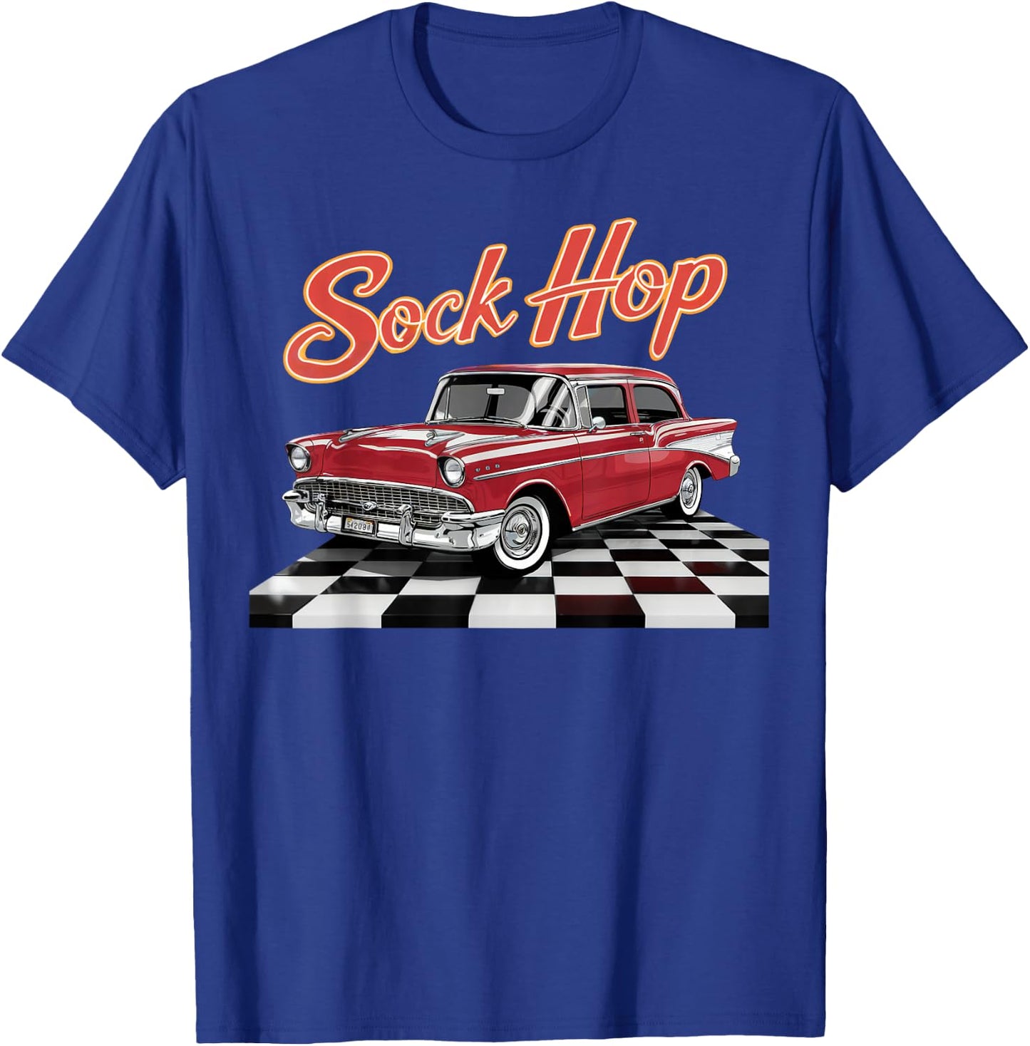 50s Sock Hop Dance 1950s Party Retro Doo Wop Theme Greaser T-Shirt - T-Shirt | Royal