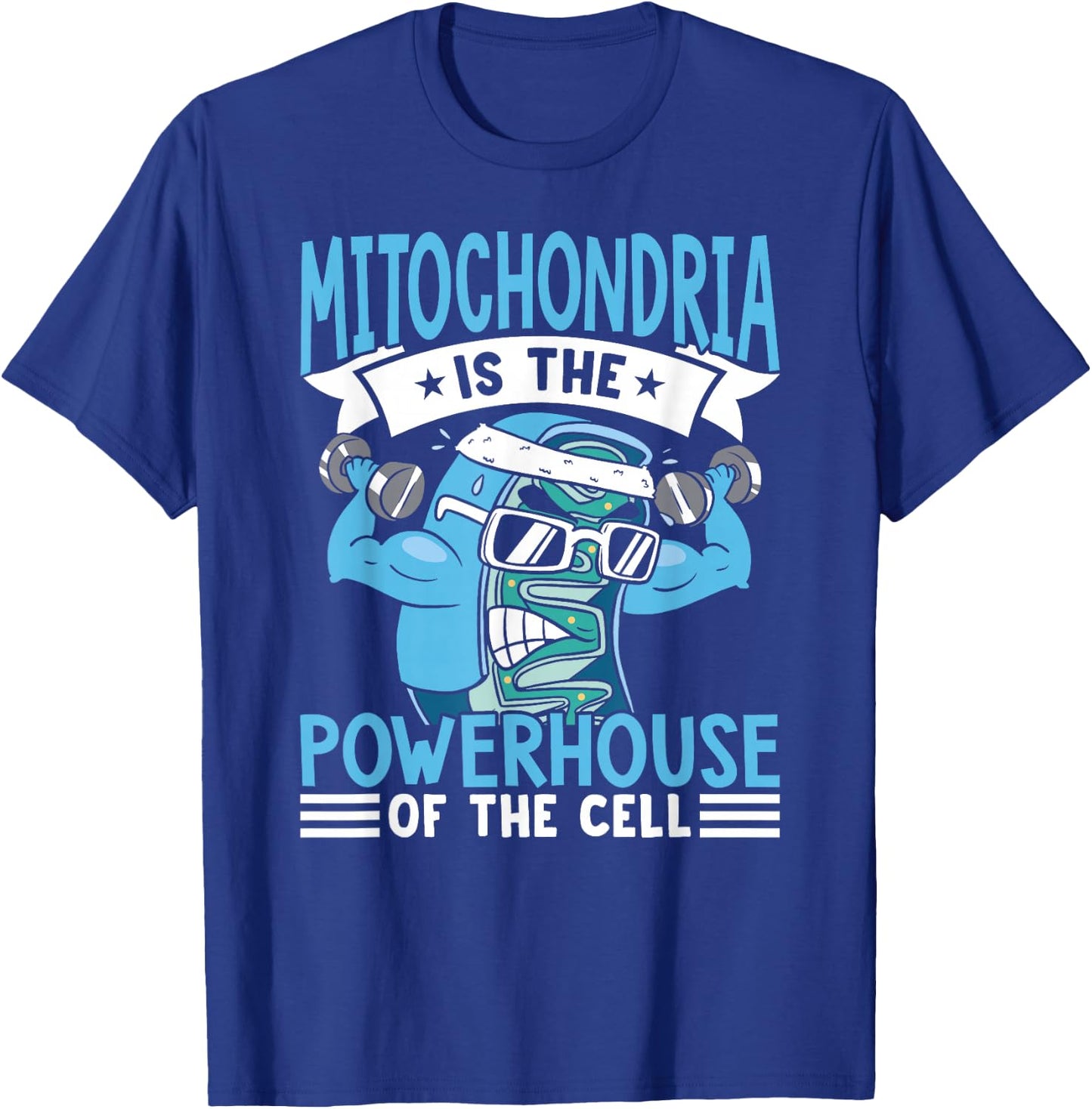 Mitochondria is the Powerhouse of the Cell , Small, Black T-Shirt - T-Shirt | Royal