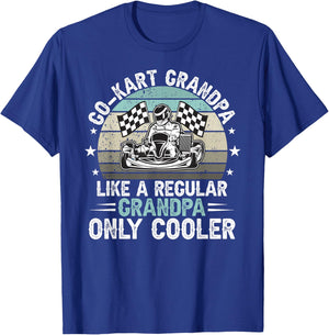Cool Go Kart Grandpa Go Kart Racing Grandfather T-Shirt - T-Shirt | Royal
