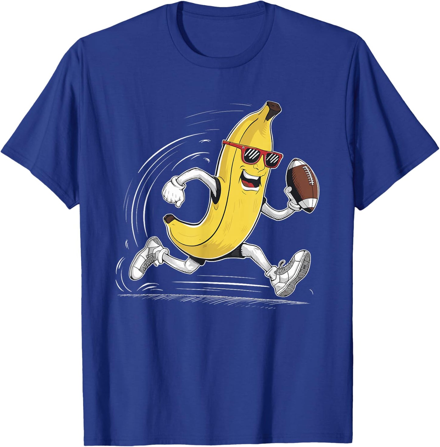 Bananas Player Fruit Sport Cute Banana American Football T-Shirt - T-Shirt | Royal