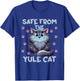 Safe From the Yule Cat Jolakotturinn Icelanic Folklore Women Kids T-Shirt - T-Shirt | Royal