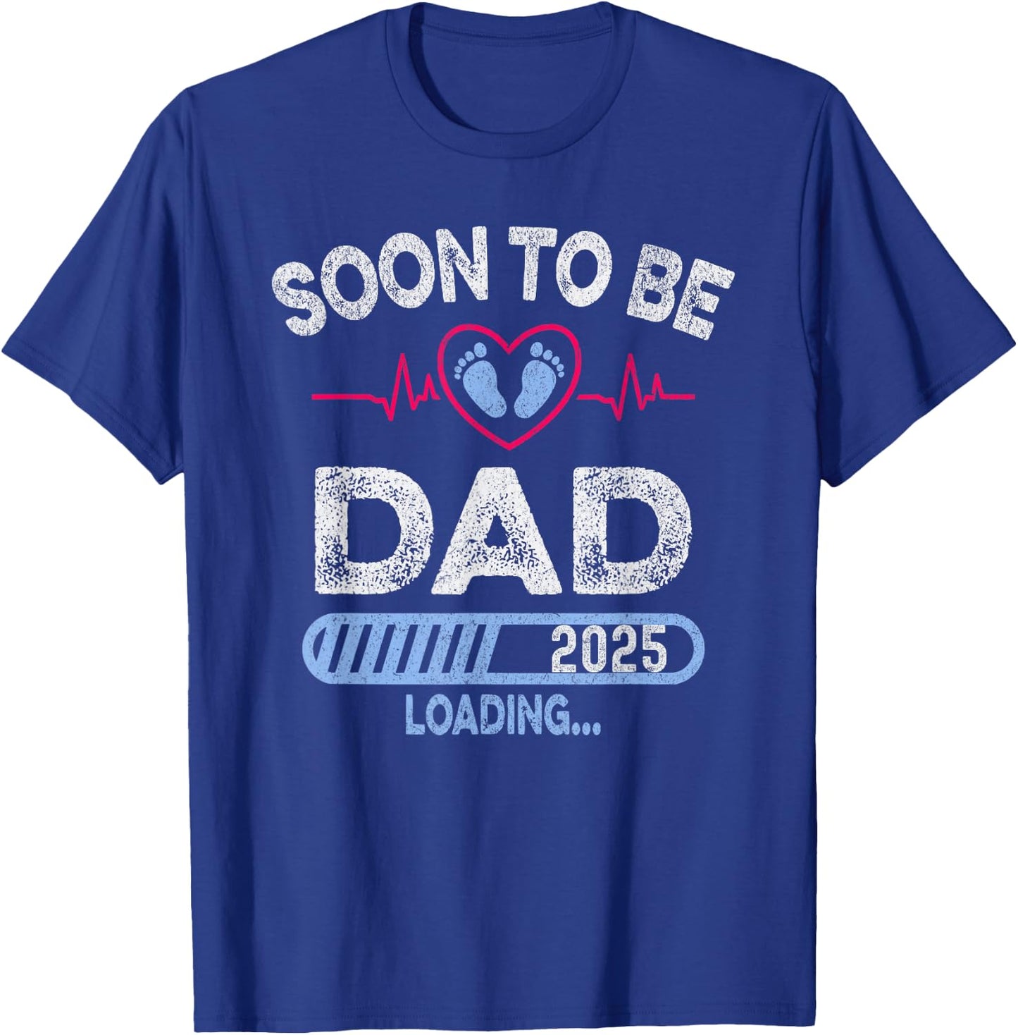 Soon to Be Dad 2025 Loading Boy for Pregnancy Announcement T-Shirt - T-Shirt | Royal