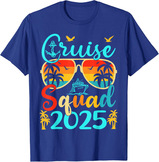 Cruise Squad 2025 Summer Vacation Matching Family Cruise T-Shirt - T-Shirt | Royal