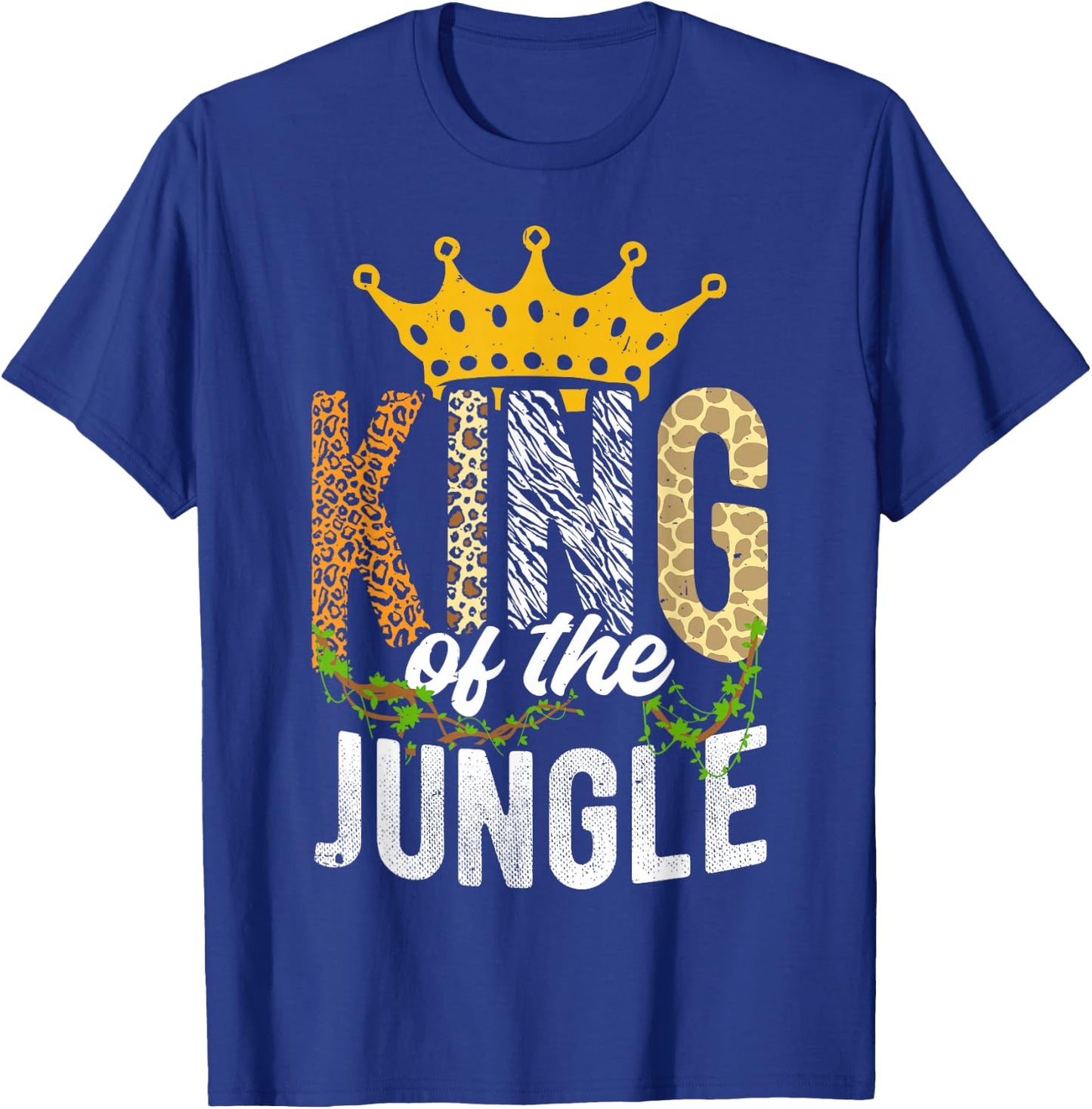 King Of The Jungle King Jungle Crown Wildlife Dschungel T-Shirt - T-Shirt | Royal