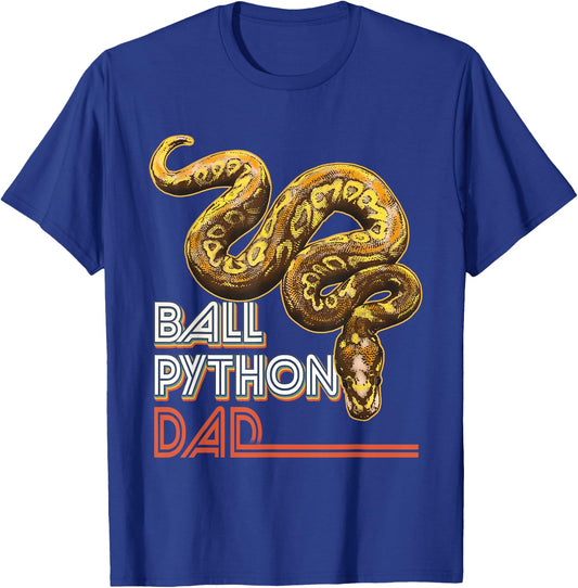Ball Python Dad Reptile Animal Snake Dad Father's Day T-Shirt - T-Shirt | Royal