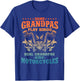 Cool Grandpa Motorcycle Design Biker Motorbike Lover T-Shirt - T-Shirt | Royal