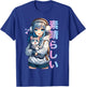 Cute Anime Girl with a Cat for Cat Lover Kawaii Otaku Manga T-Shirt - T-Shirt | Royal