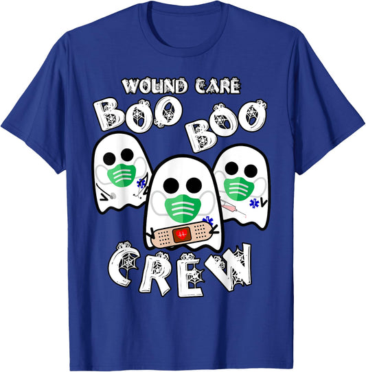 Wound Care Boo Boo Crew - Funny Medical Halloween T-Shirt - T-Shirt | Royal