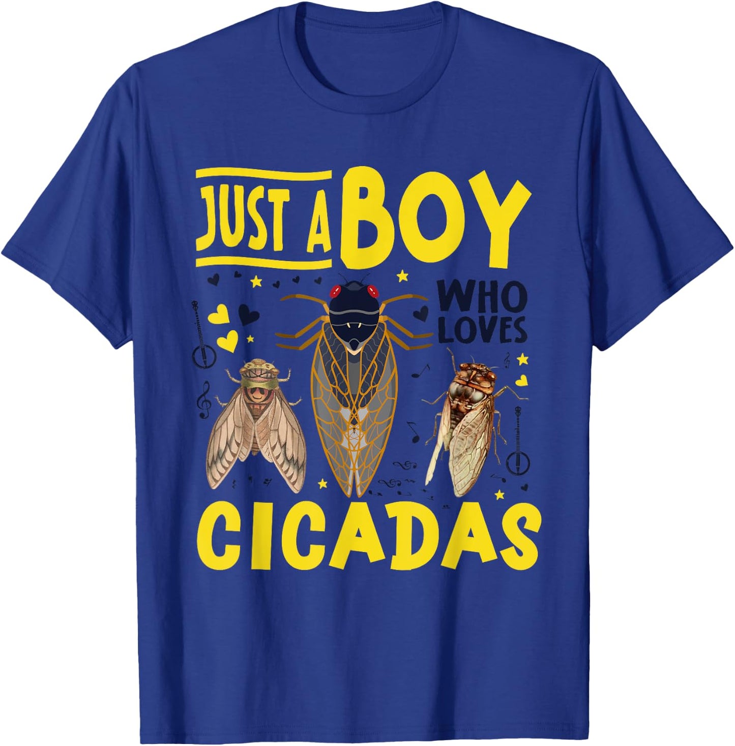 Just a Boy Who Loves Cicada T-Shirt - T-Shirt | Royal