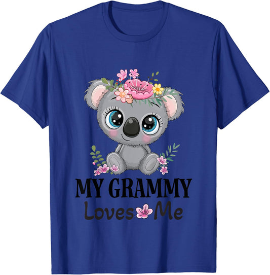My Grammy Loves Me Granddaughter Koala T-Shirt - T-Shirt | Royal