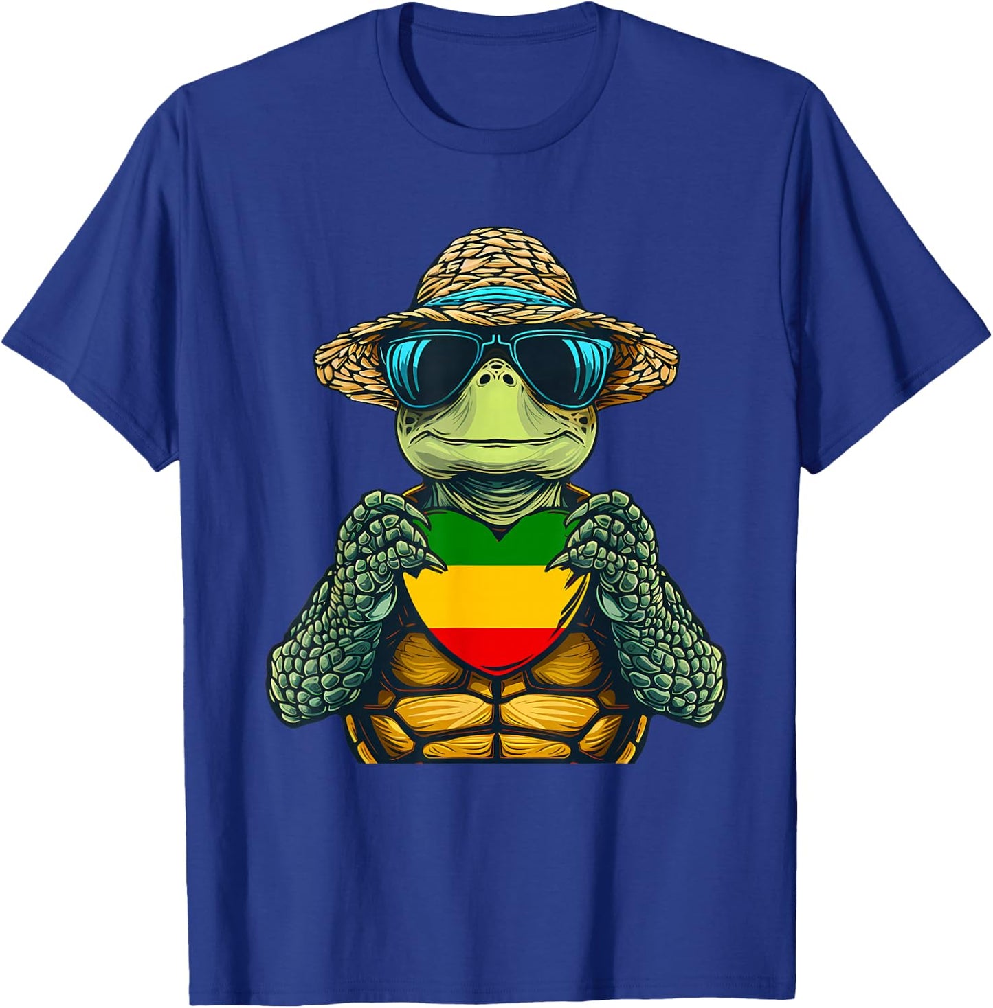 Rasta Reggae Turtle Jamaica Music Rastafari Roots Jamaican T-Shirt - T-Shirt | Royal