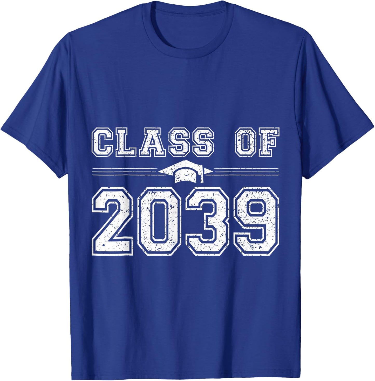 Class of 2039 Grow With Me Graduate 2039 First Day of School T-Shirt - T-Shirt | Royal