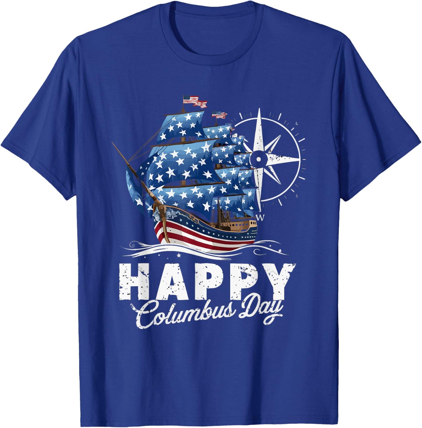 Columbus Day Christopher Columbus Italian American T-Shirt - T-Shirt | Royal