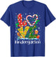 Love Kindergarten Teacher Xmas Gingerbread Christmas Pajamas T-Shirt - T-Shirt | Royal
