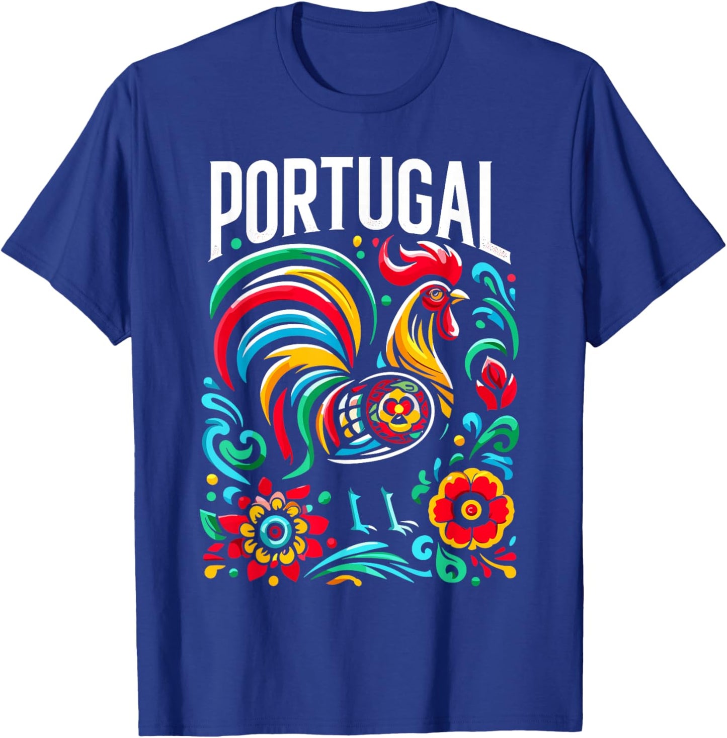 Galo de Barcelos Portuguese Rooster Shirt Portugal T-Shirt - T-Shirt | Royal