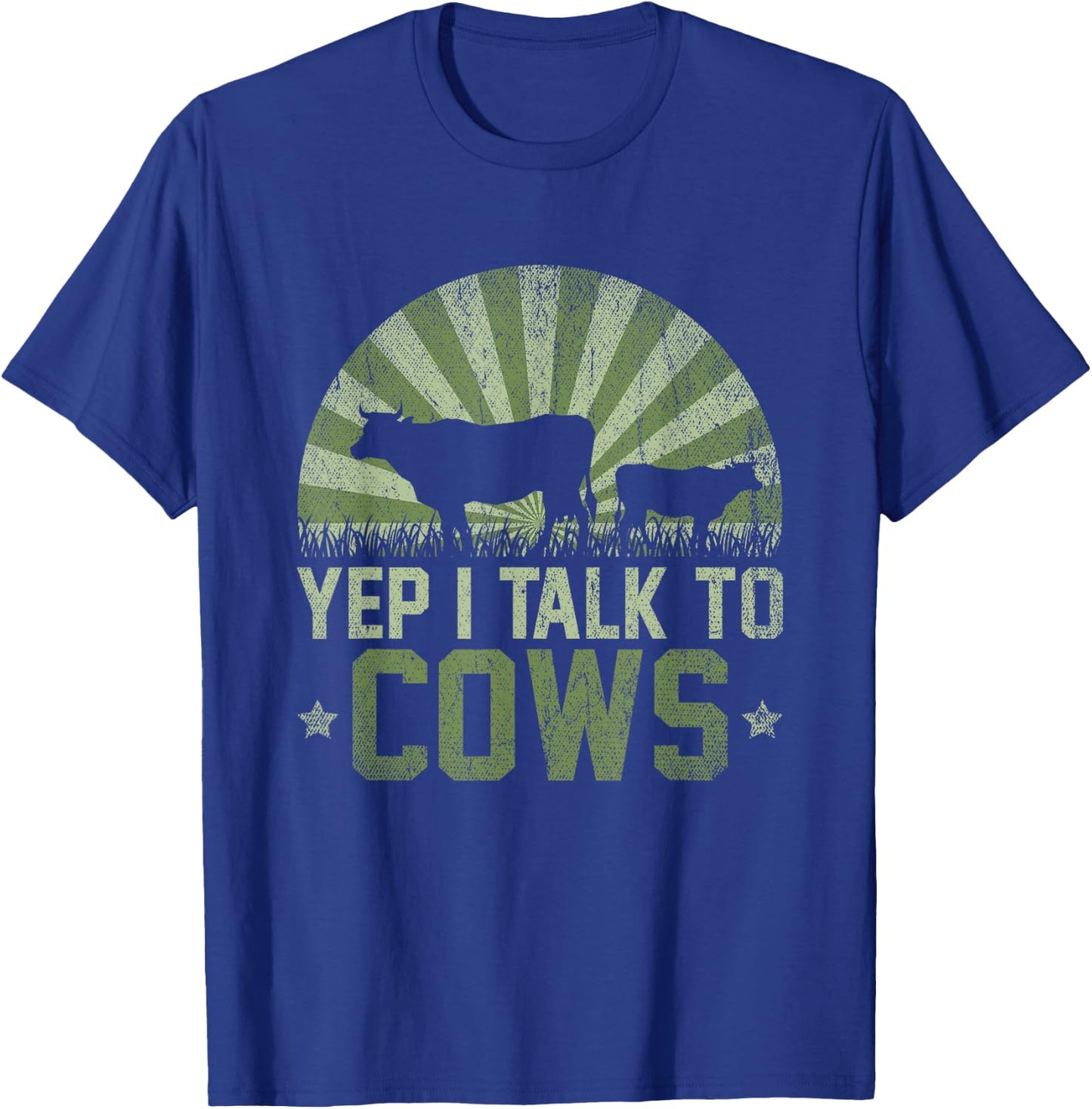 Yep I Talk To Cows T-Shirt - T-Shirt | Royal