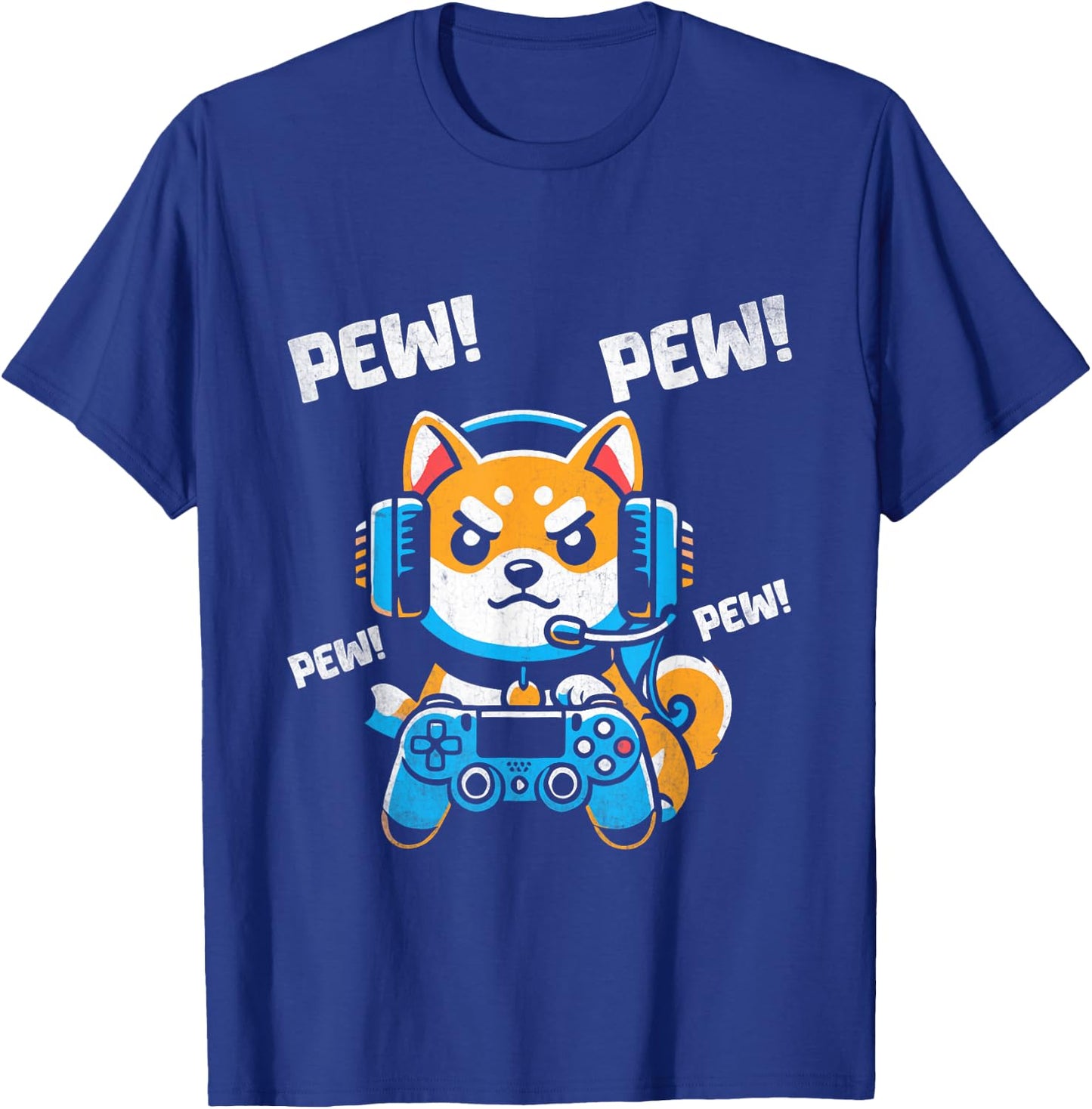 Video Gamer Shiba Inu T-Shirt - T-Shirt | Royal
