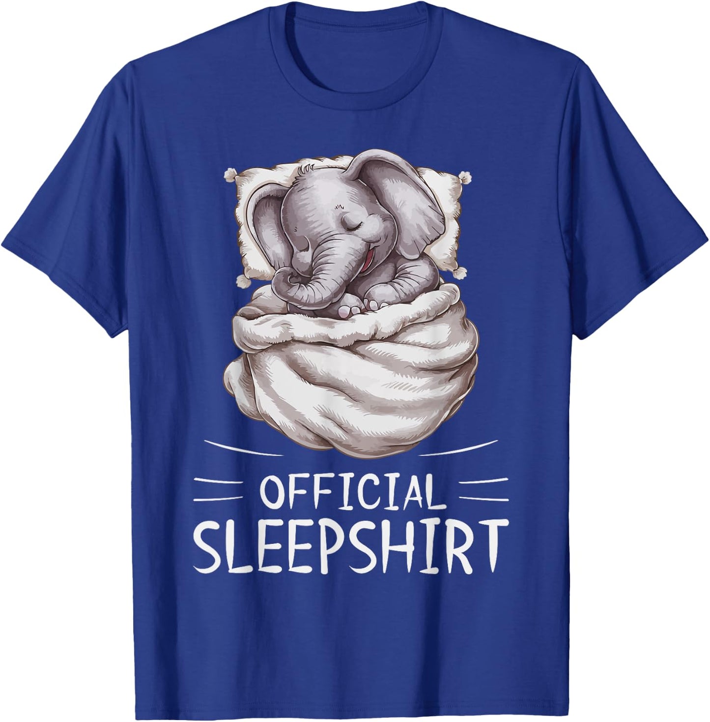 Elephant Animal Official Sleepshirt Pajamas Nightgown T-Shirt - T-Shirt | Royal