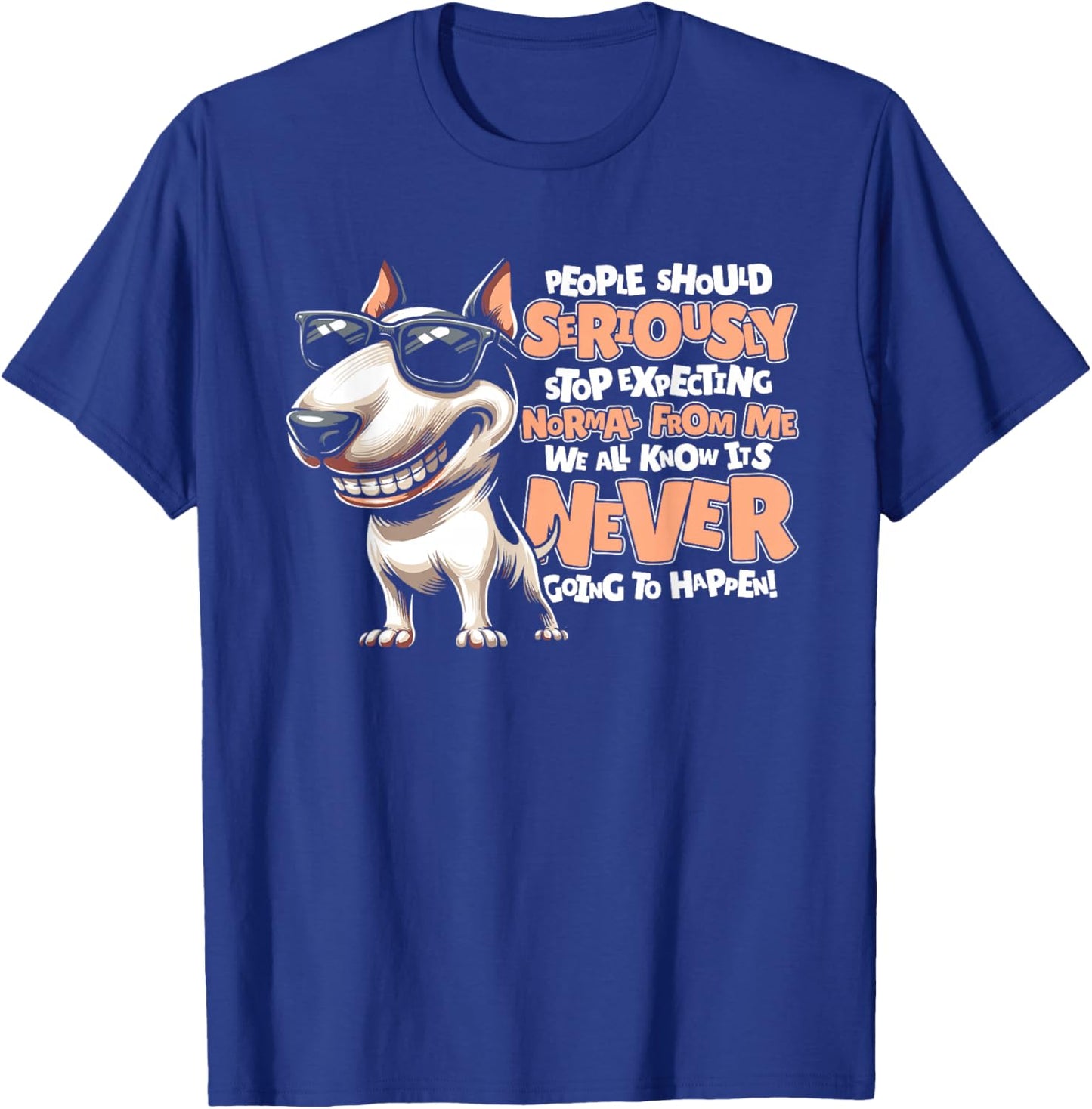 Dog Breed - Dog Four-Legged Bull Terrier T-Shirt - T-Shirt | Royal