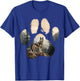 Shepsky Mountain Paw Design Dog Mom Dad T-Shirt - T-Shirt | Royal