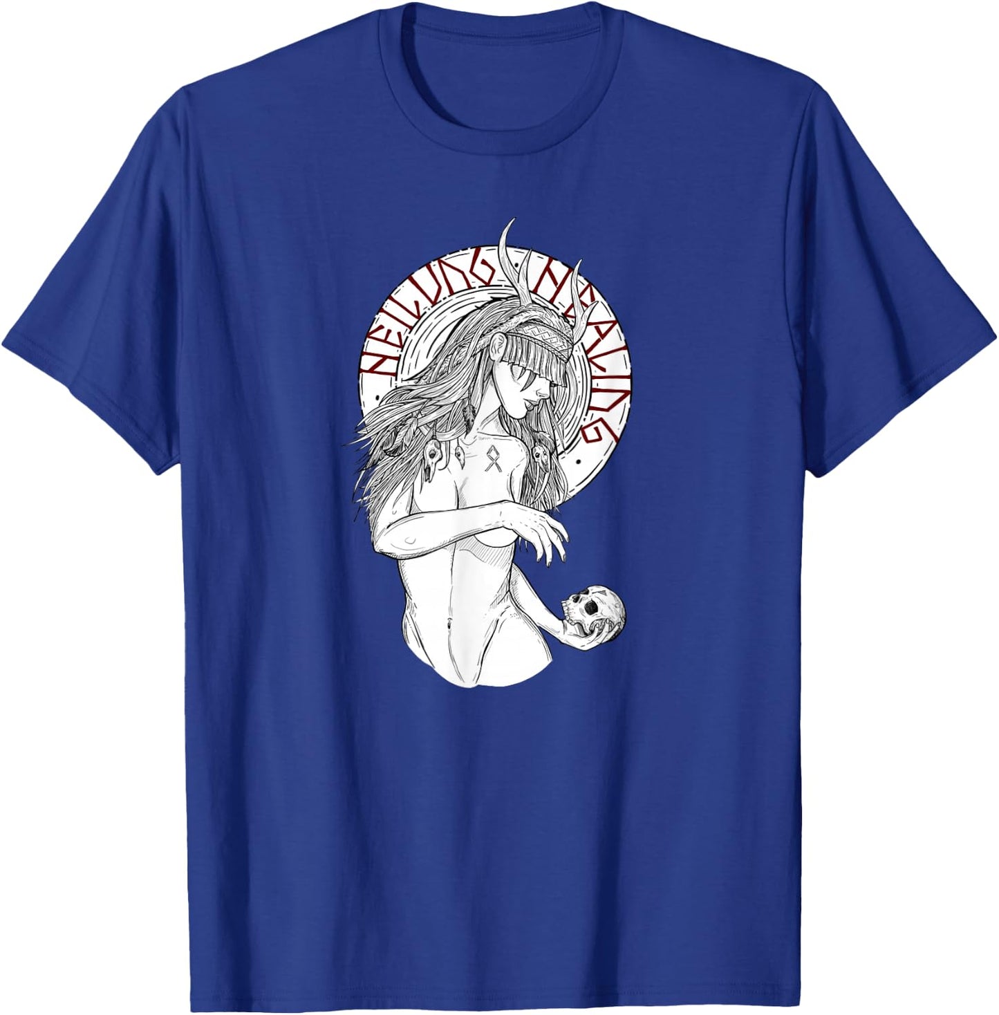 Nordic Shaman girl heilung healing shirt T-Shirt - T-Shirt | Royal