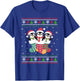 Ugly Xmas Sweater Penguin In Christmas Socks T-Shirt - T-Shirt | Royal
