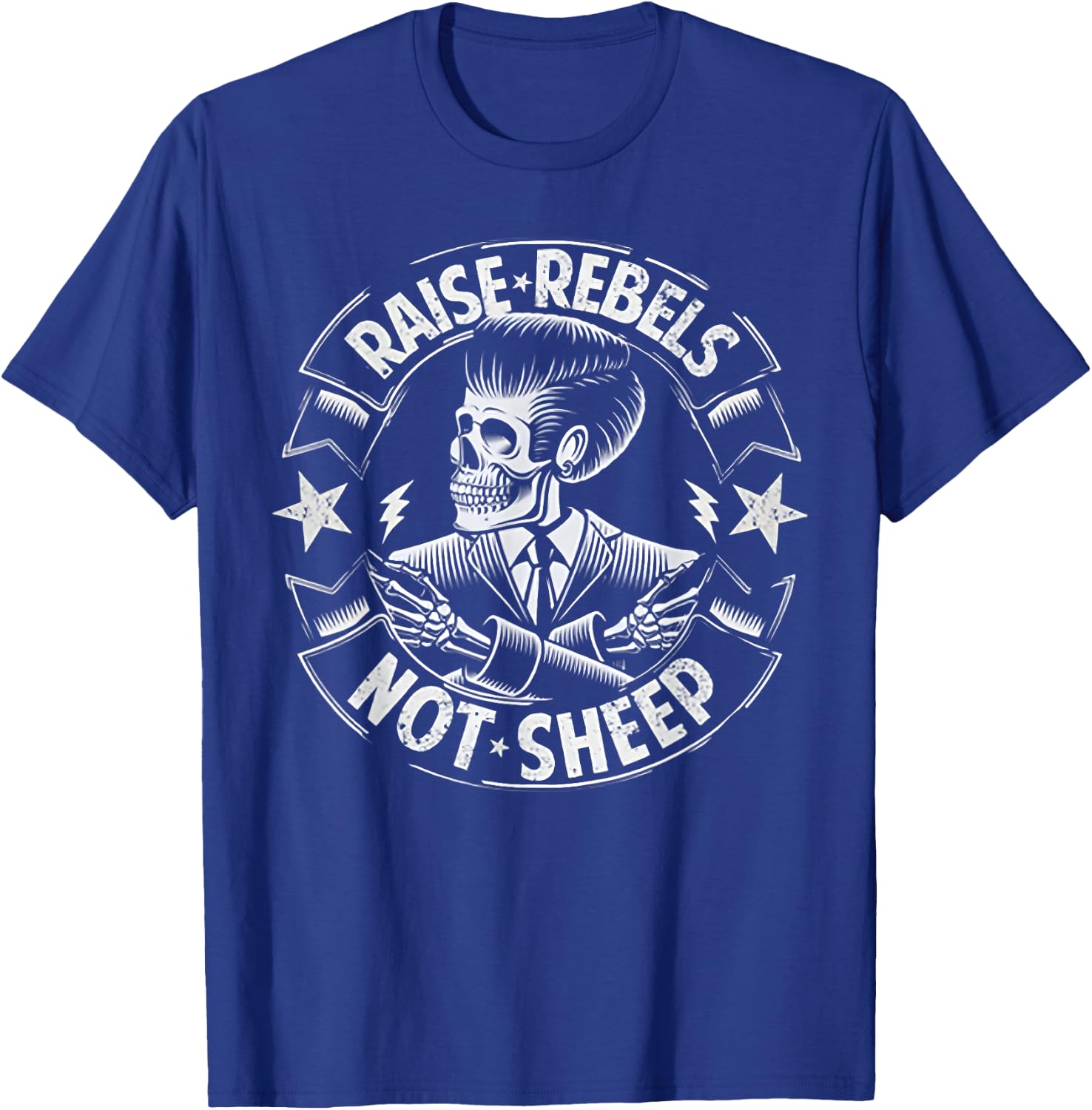 Raise Rebels Not Sheep T-Shirt - T-Shirt | Royal